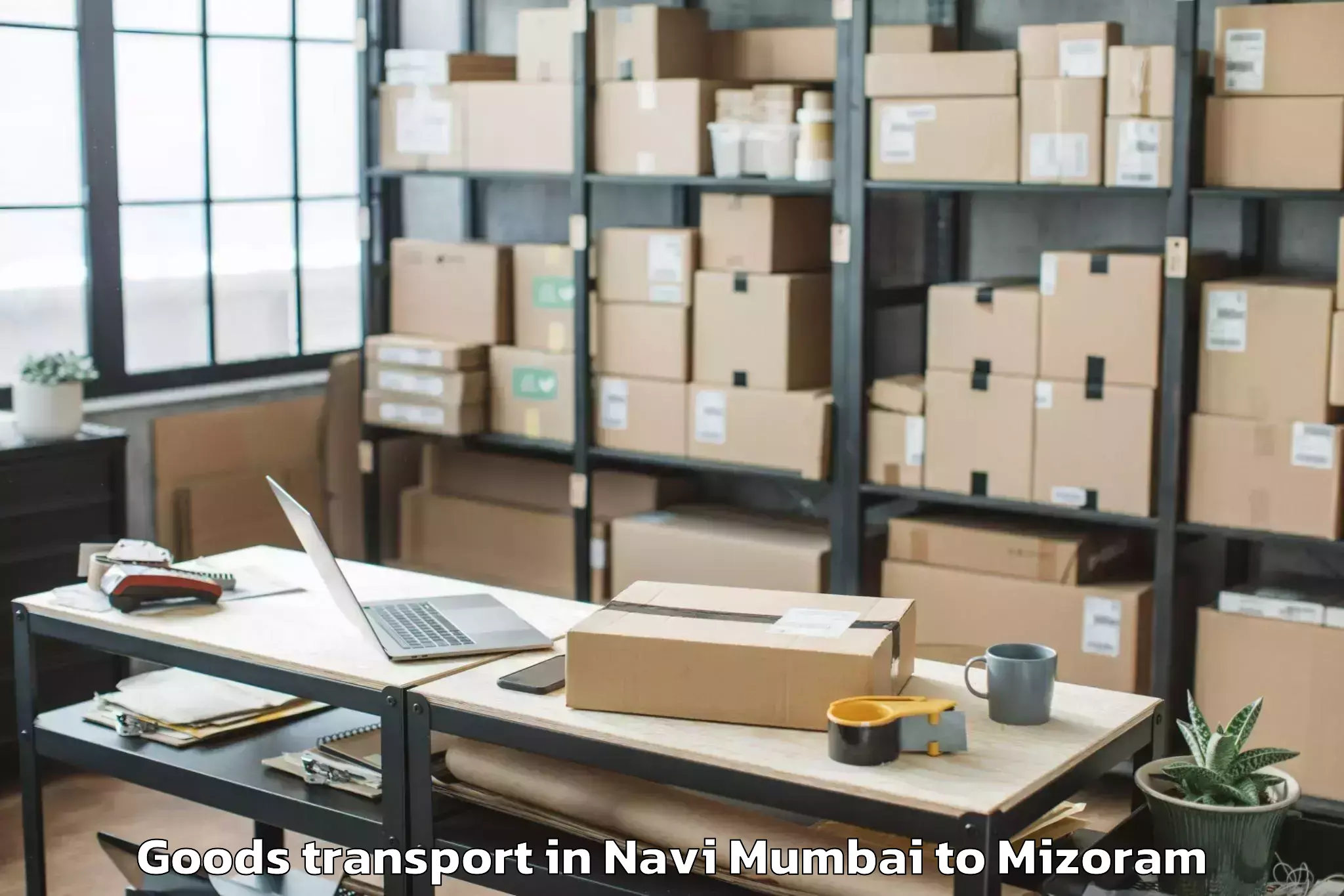 Top Navi Mumbai to Aibawk Goods Transport Available